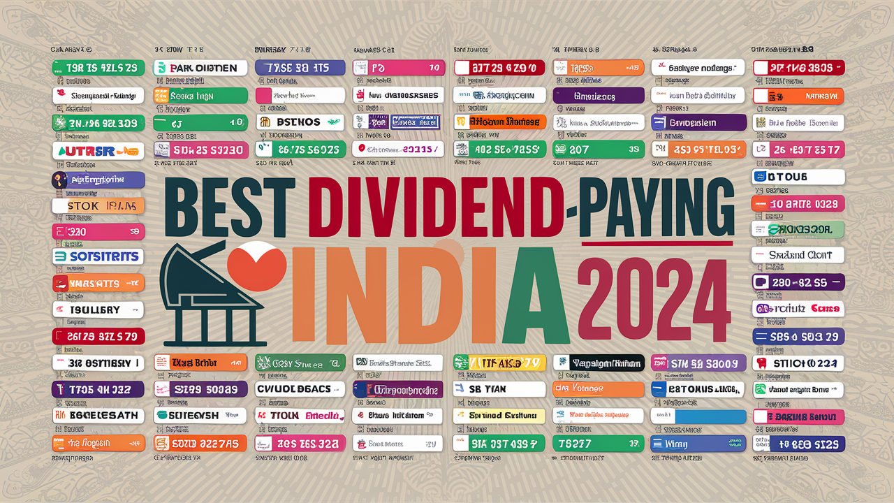 Dividend-paying stocks in India for 2024.